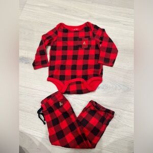 BABY GAP BUFFALO PLAID PJS